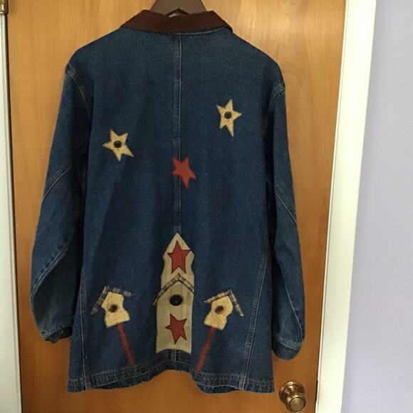 Vintage Haiks Barn Chore Country Jean Jacket Brown Corduroy Jacket Large - Picture 6 of 8